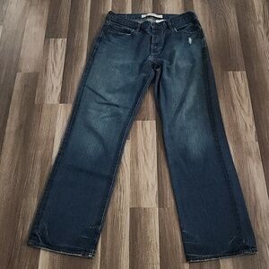 Gap Dark Wash Straight Fit Jeans Size 33 x 34